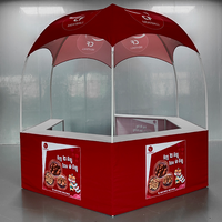 Auvent promotionnel entièrement imprimé avec tente dôme de salon d'exposition de table de comptoir amovible
