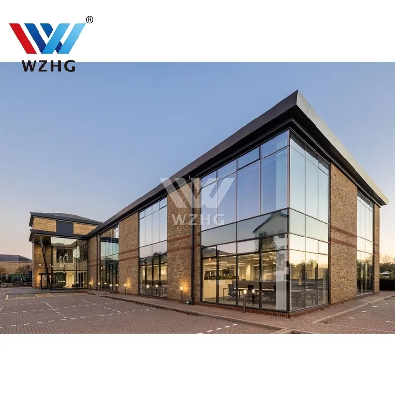 Eco-Vriendelijke China Custom Licht Stalen Structuur Hangar Garage Schuur Magazijn Gebouw