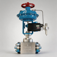 Vanne de régulation intelligente pneumatique avec positionneur à cage et diaphragme en PTFE pour vapeur haute température, vanne à soupape proportionnelle avec joint en PTFE
