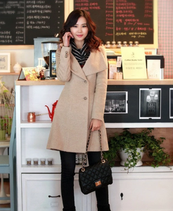 Abrigo de Cachemira para Mujer, Cárdigan Largo y Delgado de Otoño, Abrigos Largos de Invierno para Mujer, Abrigo Femenino Grueso y Cálido - Product Image 3