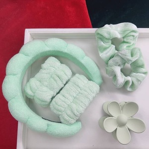 Meilleures ventes : Ensemble de bandeaux doux pour le visage et les cheveux, avec nœud, pour le lavage du visage, le maquillage et le spa - Product Image 6