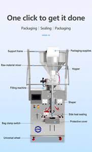10-1000ml Vertical Liquid Paste Bag Water <b>Ketchup</b> Honey Filling Back Seal Paste Packaging Machine - Product Image 2