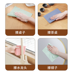 Magic Traceless Dishcloth Thickened Water Absorbent Rectangle Disposable For Pots And Pans Cleaning Cloth - Product Image 4