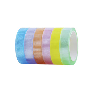 Ruban Adhésif Transparent Effet Balle Collante 1,2 cm x 6 m Film Étirable Jouet Anti-Stress Couleurs Aléatoires Fils à Tirer à la Main - Product Image 2