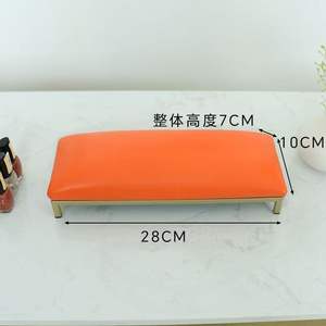 Repose-mains en marbre blanc personnalisé, confortable et de qualité supérieure, avec tapis, pour le nail art - Product Image 2