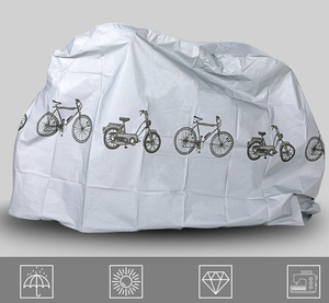 DELANHUWI 210D Cubierta de lluvia para bicicleta de montaña Protección contra el polvo para bicicletas de carretera BMX Cubiertas de bicicletas para niños Bicicleta de los elementos - Product Image 2