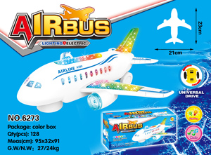 Avión de Combate <span class=keywords><strong>El</strong></span>éctrico Universal con Luces Intermitentes para Niños |   Modelo de Avión de Juguete con Luces y Música - Product Image 3