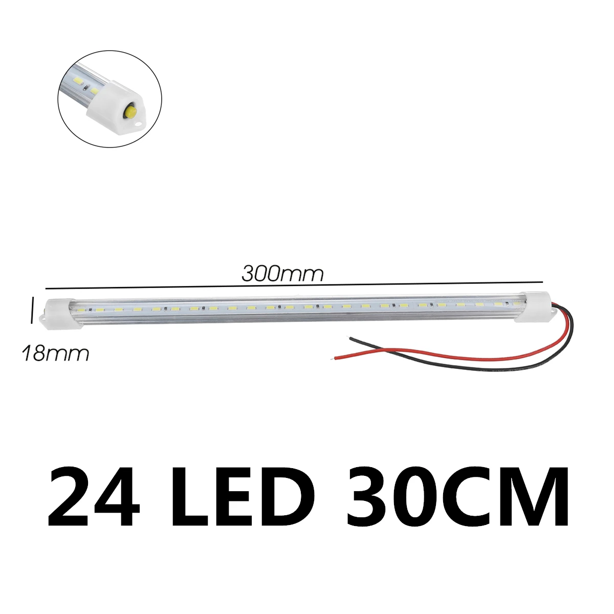 12V-2 pièces-24 LED