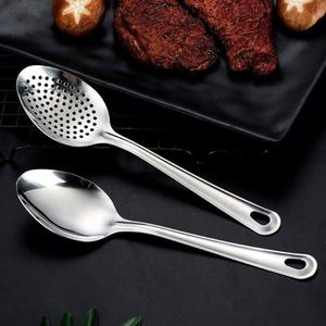Cuchara Grande de Acero Inoxidable de Venta Caliente, Juego de Utensilios de Cocina, Cuchara para Sopa, Cuchara de Servir de Metal con Mango Largo para Buffet de Hotel, Espátula - Product Image 4