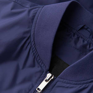 Chaqueta Bomber Personalizada de Alta Calidad para Hombre, Chaqueta de Invierno con Frente de Lona Resistente al Viento, Cuello Alto, Nuevo Diseño, Venta Caliente - Product Image 3