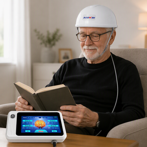 Nuevo Casco de Fotobiomodulación Cerebral por Infrarrojo Cercano de 810nm, Terapia PBM para la Recuperación Cognitiva en <span class=keywords><strong>Alzheimer</strong></span> y Demencia, Invención 2026 - Product Image 1