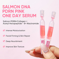 10 Ampollas de Suero PDRN con ADN de Salmón, Potenciador de la Piel, Antiarrugas y Reafirmante, Suero Portátil de Un Día para Uso Diurno y Nocturno