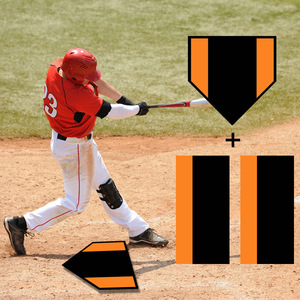 Tapete de Entrenamiento de Béisbol y Sóftbol, Base de Bateo Portátil Antideslizante y Antibacteriana, Zona de Bateo Grande para Práctica - Product Image 1