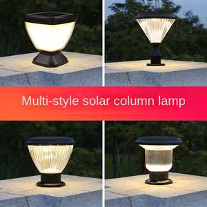 Hot Sale Outdoor Pillar Light Die-casting Aluminum Home Garden Lamp Post Classic Solar Garden Light - Product Image 2