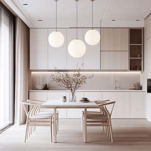 Mueble de Cocina de Pared con Diseño Escandinavo, Color Marrón, Textura de Madera de Dos Tonos, Estructura de MDF con Acabado en Cascada de Acero Inoxidable para Uso Doméstico - Product Image 1