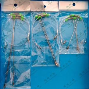 Angelvorrichtungen Nylonbeschichteter Edelstahl-Vorfachdraht Wirbel Schnurhaken Ausgleichshalterung Vorgefertigte Dropper-<span class=keywords><strong>Loop</strong></span>-Rig-Angelausrüstung - Product Image 3
