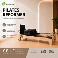 Reformer Pilates Professionnel en Bois d'Hévéa avec Rail Silencieux Équipement Fitness Studio OEM ODM