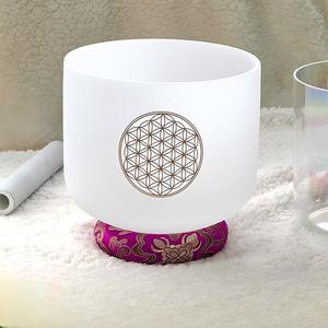 ชามคริสตัลสำหรับดนตรีสมาธิ ขนาด 8 นิ้ว รูปแบบ 432Hz วัสดุทรายควอตซ์ มีตัวเลือกสีให้เลือก พร้อมกระเป๋า - Product Image 4