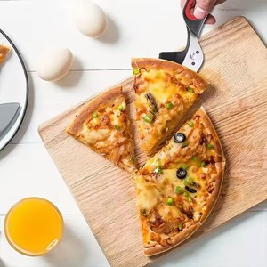 Forbici per <span class=keywords><strong>pizza</strong></span> multifunzionali Lama in acciaio inossidabile Utensili da taglio staccabili Impugnatura ergonomica Nero e rosso per cucina da ristorante - Product Image 3
