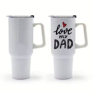 Vaso Térmico de 40 oz, Nuevo Diseño, Botella de Agua de Acero Inoxidable, Personalizable con Logotipo, Sublimación, en Blanco - Product Image 4