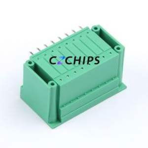 MX15EDGRHM-3.81-2*08P-GN01-Cu-A Plug-in Terminal Block Bent Lead Through Hole,P=3.81mm Board-to-Board / Socket - Closed - Product Image 2