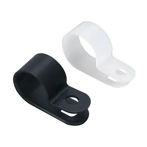 制造商高品质尼龙塑料R型线夹紧固件尼龙螺钉安装线夹