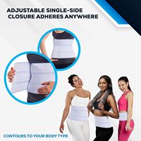 Ceinture de Soutien Abdominal et Lombaire – Bande de Compression Amincissante Respirante en Nylon Sans Couture pour Hommes et Femmes – 3 Panneaux 9 pouces