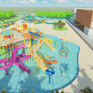 Tobogán de fibra de vidrio, equipo de parque acuático al aire libre cuadrado, modelo 3D <span class=keywords><strong>2022</strong></span>, nuevo diseño, 4400 - Product Image 5