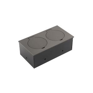 Caja de salida de suelo eléctrico de montaje empotrado Tapa de descarga trasera de rebote automático Solución DE ACCESO DE ENERGÍA discreta para interiores modernos - Product Image 1