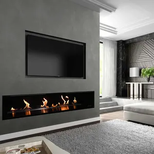 Moderne Bio-Ethanol Insert Intelligente Afstandsbediening Open Haard Indoor Alcoholverwarming