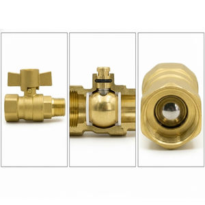 วาล์วบอลแบบหมุนเปิด-ปิด YOD Brass ขนาด 2 นิ้ว ถึง 3 นิ้ว แบบ NPT BSPT พอร์ตมาตรฐานเต็มรูปแบบ สำหรับระบบน้ำ แก๊ส ไฮดรอลิก และระบบ HVAC - Product Image 3