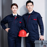 Vêtements de travail Printemps-Automne, ensemble de vêtements de travail à manches longues, veste de travail pour usine, atelier, entrepôt