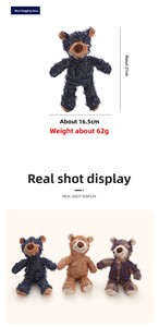 Oso de Peluche con Sonido para Perros, Juguete Resistente para Masticar y para la Dentición, Juguete Interactivo para Perros - Product Image 5