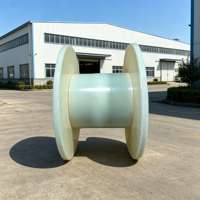 Bobine en plastique épaissie à fixation latérale stable pour le transport et le stockage de fils sur de longues distances