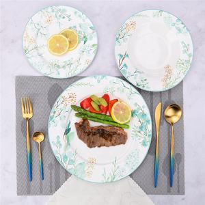 Set Alat Makan Malam Keramik Tulang Halus Grosir Desain Baru 20 Buah 47 Buah 72 Buah - Product Image 2