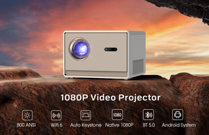 Лидер продаж, мини-проектор для домашнего кинотеатра Paihao T5, 800ANSI Lumens 2 ГБ + 32 ГБ, автофокус, 4 К Макс, портативный умный Android 9, Wi-Fi - Product Image 5