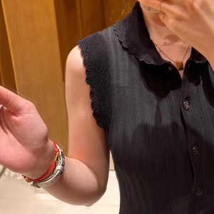 OUDINA Abbigliamento Femminile Francese, Elegante Abito Aderente da Festa, <span class=keywords><strong>Lungo</strong></span> <span class=keywords><strong>in</strong></span> Pizzo Senza Maniche, <span class=keywords><strong>Nero</strong></span> Lavorato a <span class=keywords><strong>Maglia</strong></span>, <span class=keywords><strong>Vestito</strong></span> Casual da Donna - Product Image 2