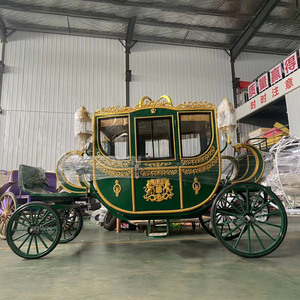 Chariot royal sans chevaux de style Victoria, couleur et ornements personnalisés pour l'aménagement paysager de ville thématique, construction d'attractions touristiques - Product Image 4