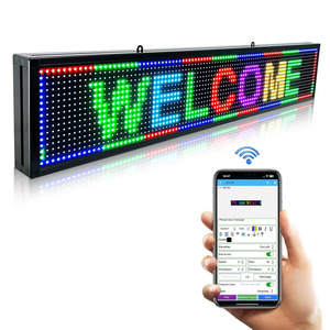 Pantalla LED de Video a Todo Color P5 de 39x14 Pulgadas con Clasificación IP65, Tablero Publicitario con Animación, Compatible con WiFi/USB, para Centros Comerciales Digitales - Product Image 3