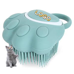 Silicone Pet <b>Bath</b> Brush <b>Dog</b> Spa Massage Comb <b>Dogs</b> Cats Shower Hair Grooming Combs <b>Dog</b> Cleaning Brush Pet Supplies - Product Image 1