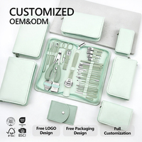 Kit professionnel pour les ongles, kit de pédicure, kit de manucure, accessoires de soins personnels, coupe-ongles de voyage pour hommes et femmes