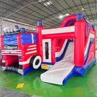 Snelle installatie draagbare opblaasbare springkussencombinatie met glijbaan, opblaasbaar springkasteel, mobiel entertainment en weekendfeestverhuur