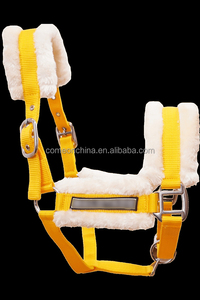 Cabestro de piel occidental, cuerda de caballo, Halter de nailon, brida de carreras, protege la cabeza de la nariz, equipo de equitación, Halter de caballo de piel ecuestre - Product Image 5