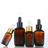 Bouteilles en verre pour huiles essentielles personnalisées avec compte-gouttes 5ml 10ml 15ml 20ml 30ml 50ml 100ml Emballage cosmétique ambré