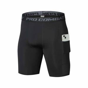 Ropa deportiva para hombre, mallas deportivas de secado rápido para correr, pantalones cortos de gimnasio, mallas cortas de compresión sólidas para hombre con bolsillo - Product Image 4