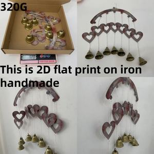 กระดิ่งลมรูปหัวใจโบฮีเมียนตกแต่งสวนกลางแจ้งกระดิ่งลมเหล็กสำหรับงานแต่งงานของขวัญวันครบรอบแต่งงาน - Product Image 4
