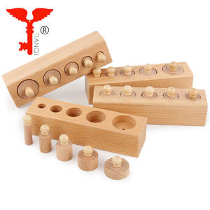 Enseignement sida Cylindre bloc Prise jouets <span class=keywords><strong>Montessori</strong></span> jouets - Product Image 6