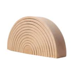 Solid Rubberwood Montessori Rainbow Stackers - Product Image 1
