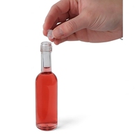 Bouteilles en verre miniatures de 50 ml (1,7 oz) avec bouchons dorés étanches, couvercles en aluminium pour liqueur, vin, alcool, shots de gingembre, tequila