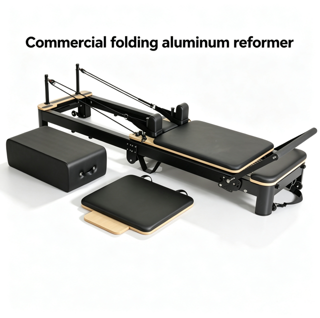 Professional Yoga Studio Use Foldable Portable Folding Aluminum Reformer Core Bed Body Training Convenience Pilates Reformers
